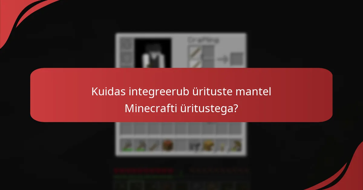 Kuidas saavad mängijad lunastada Minecrafti ürituste mantlit?
