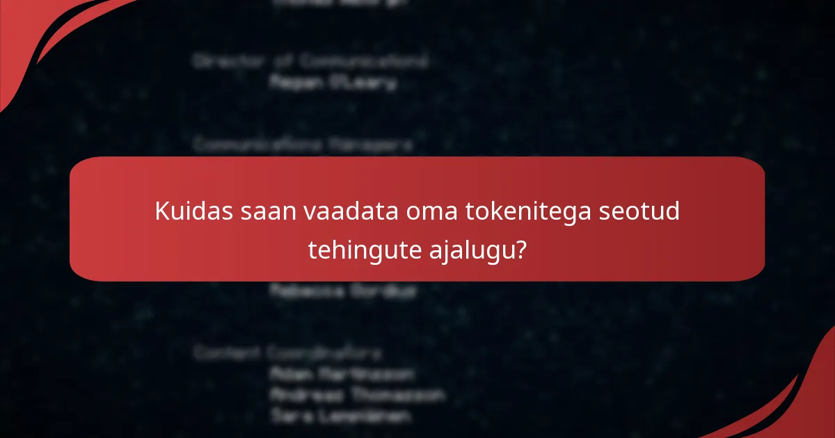 Millised on parimad praktikad minu Minecrafti konto haldamiseks seoses tokenitega?