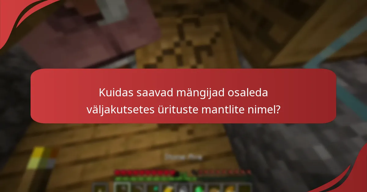 Millised kogukonna üritused pakuvad ürituste mantleid?