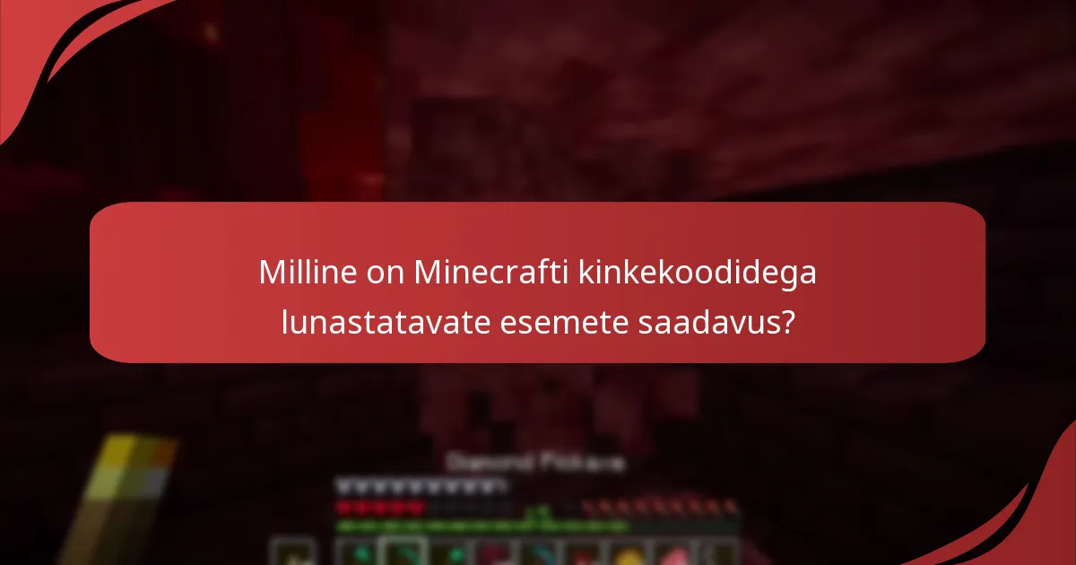 Kuidas integreerub Minecrafti turg kinkekoodidega?