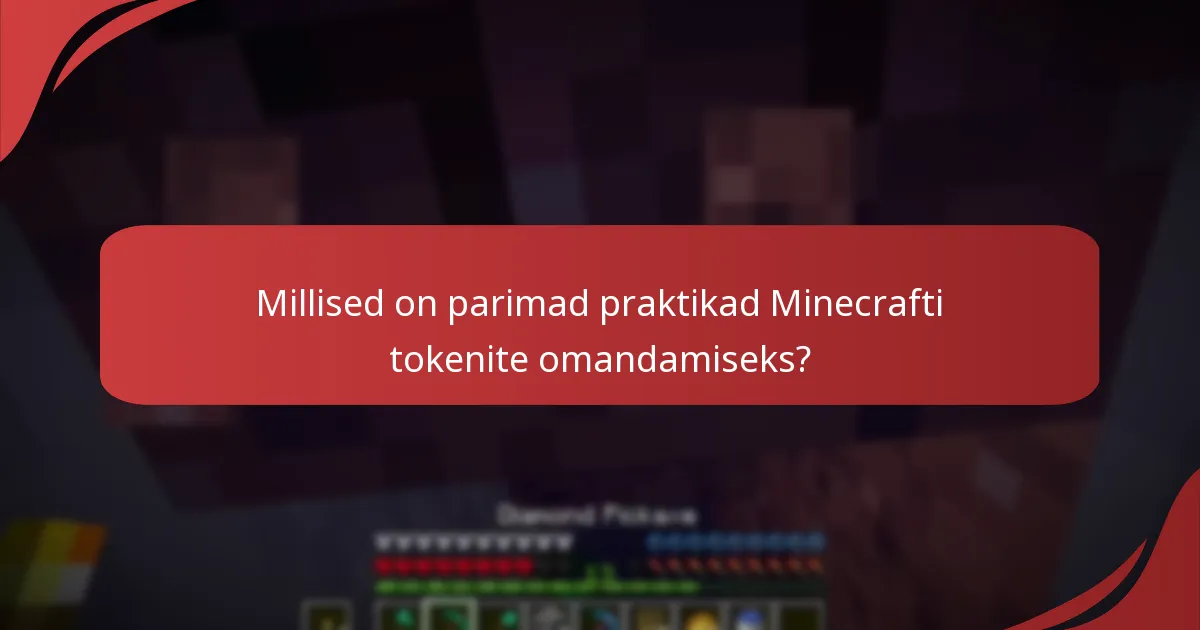 Mis on Minecraft Marketplace’i tokenite väärtus?