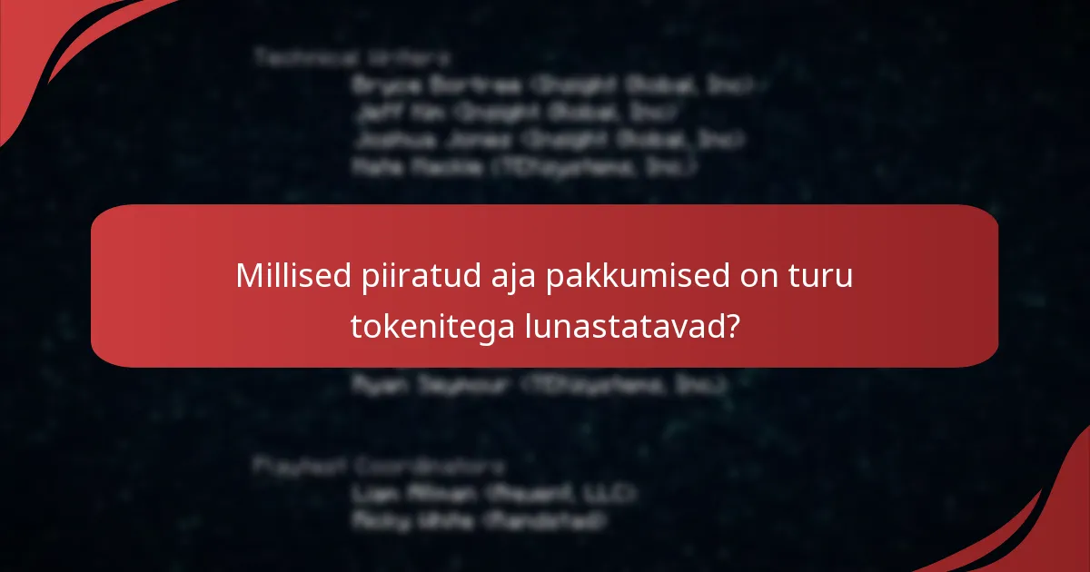 Millised reklaamüritused on praegu saadaval turu tokenite jaoks?