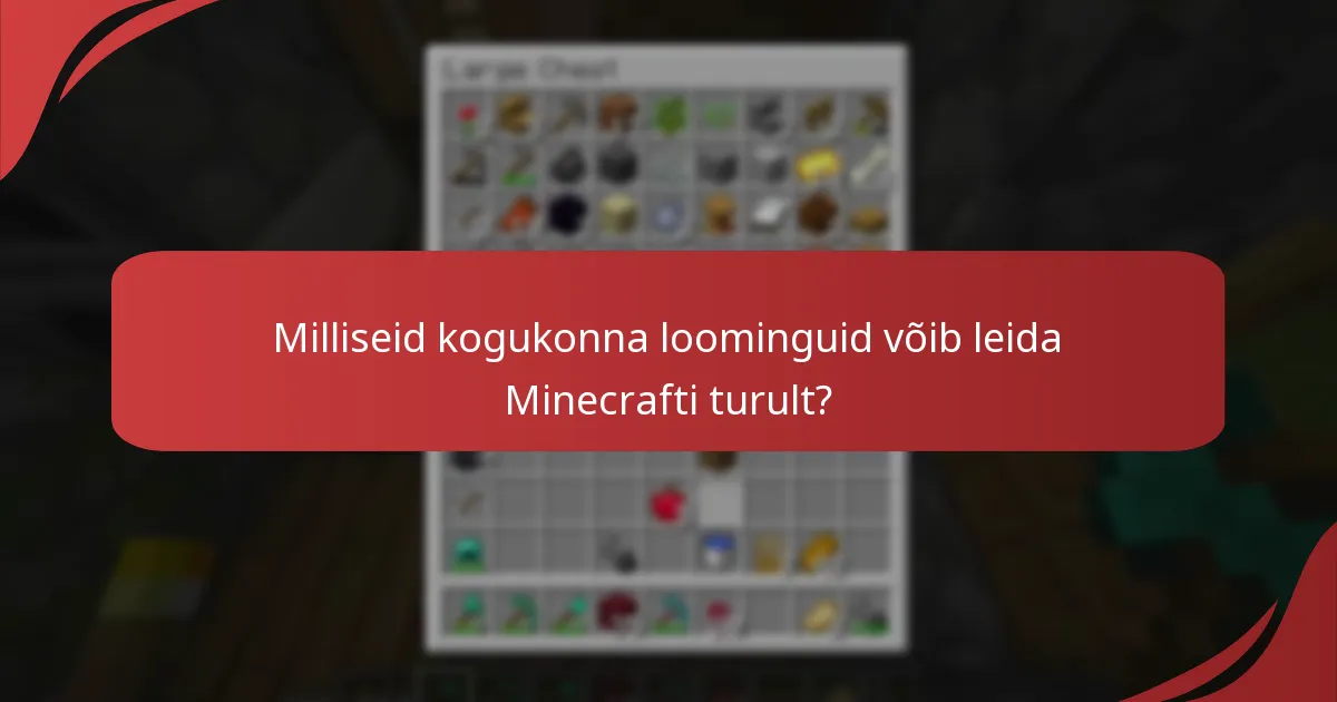 Milliseid kogukonna loominguid võib leida Minecrafti turult?